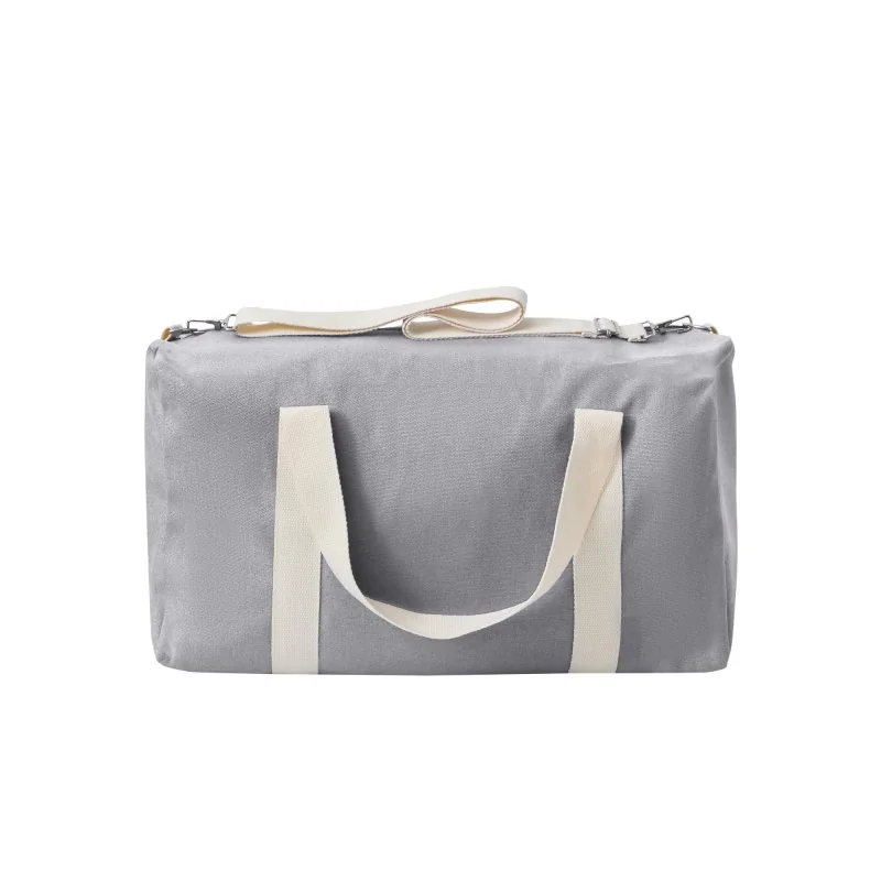 Bolso Deportivo 28L de Algodón Reciclado, Color Gris, vista 6 de 9