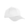 Gorra Jevi 100% Algodón Cepillado, Color Blanco