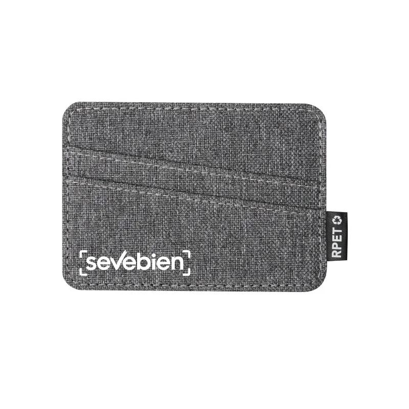 Tarjetero RPET Blocard con RFID, Color Gris, vista 3 de 6