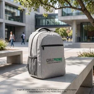 Mochila 18L Elemental Portanotebook, Color Gris Claro, vista 2 de 8