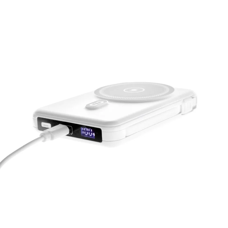 Power Bank Magnético Hug 10000mAh, Color Blanco, vista 11 de 13